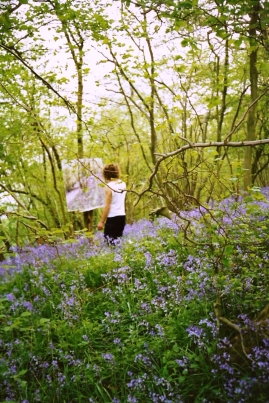 Charles painting in Nower Wood