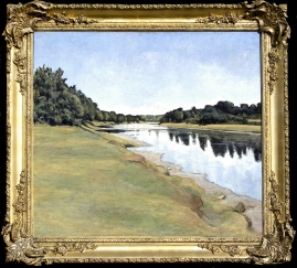 Upstream View of Upper Redgorton on the River Tay Perthshire
