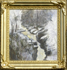 Rumbling Bridge Waterfall in the Depths of Winter Perthshire