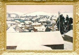 Snow on the Rooftops in Scone