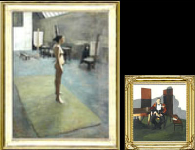 These two pictures are 7feet 6 inches x 6 feet and 3 feet x 3 feet. Both of these works were exhibited in successive Royal Academy Summer Exhibitions