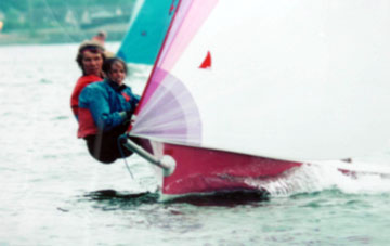 Charles and Victoria winning at Largs.